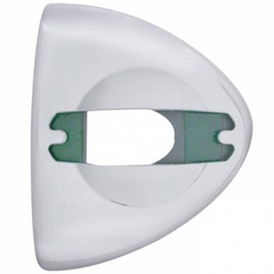 Chrome Headlight Turn Signal Cover with Rectangular Light Cutout for Peterbilt 359, 378, 379, 388, 389 – part number 01-160600023