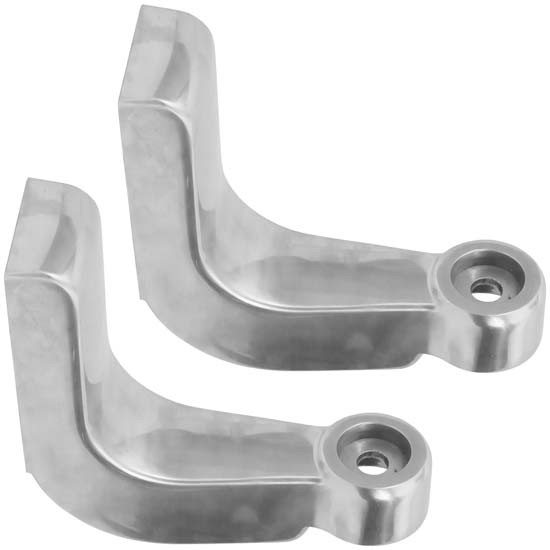 Peterbilt 379 & 389 Polished Drop L Shaped Headlight Brackets – part number 01-1606059, photo 1 of 4