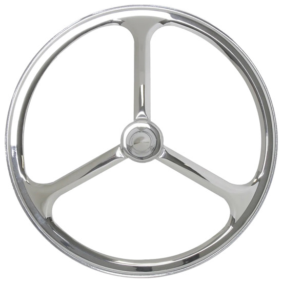 5 × ¾ in. Chrome Lucas Headlight Cover with Chrome Bullet – part number 09-160600101