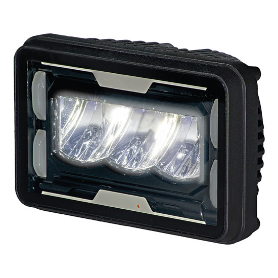 4 × 6 in. Rectangular LED Headlight with Heated Lens & Auxiliary Bars, High Beam 1720 Lumens – part number 09-160600107