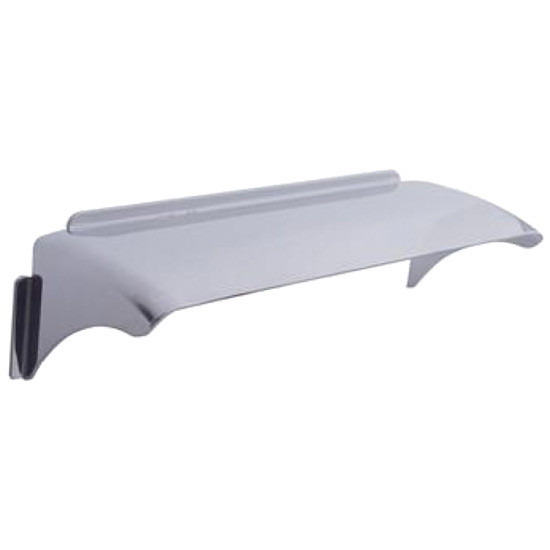 4 × 6 in. Stainless Steel Rectangular Curved Headlight Visor – part number 09-1606012, photo 1 of 2