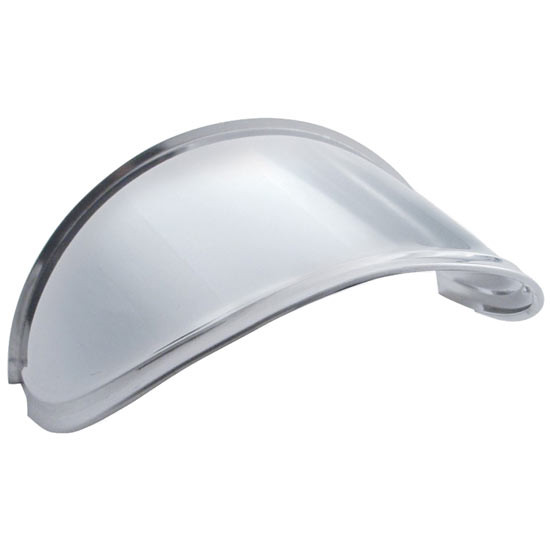 7 in. Stainless Steel Extended Visor for Round Headlights for Peterbilt 359, 378, 379, 388, 389 – part number 09-1606014, photo 1 of 3