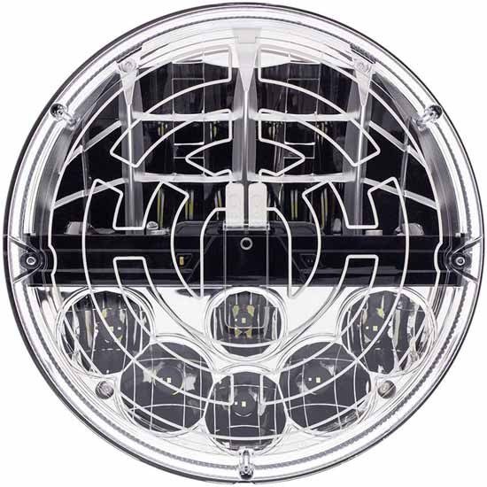 7 in. Round 500 Lumen Low 950 Lumen High Beam Heated Headlight – part number 29-160600377, photo 1 of 4