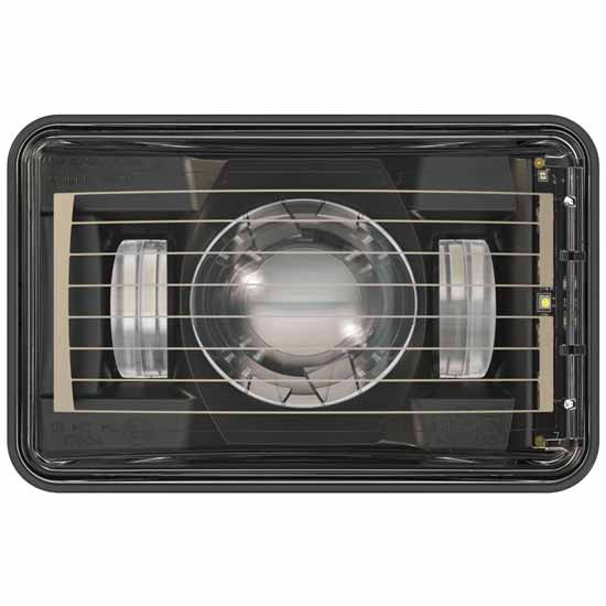 4 × 6 Evolution 2 LED Headlight with Black Bezel – part number 29-1606177, photo 1 of 3