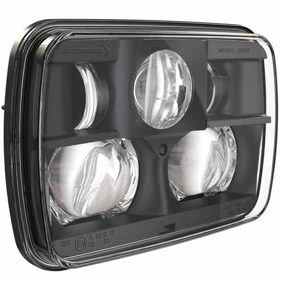 Model 8900 Evolution 2 LED Headlight with Black Inner Bezel and Clear Outer Lens – part number 29-1606181, photo 1 of 4