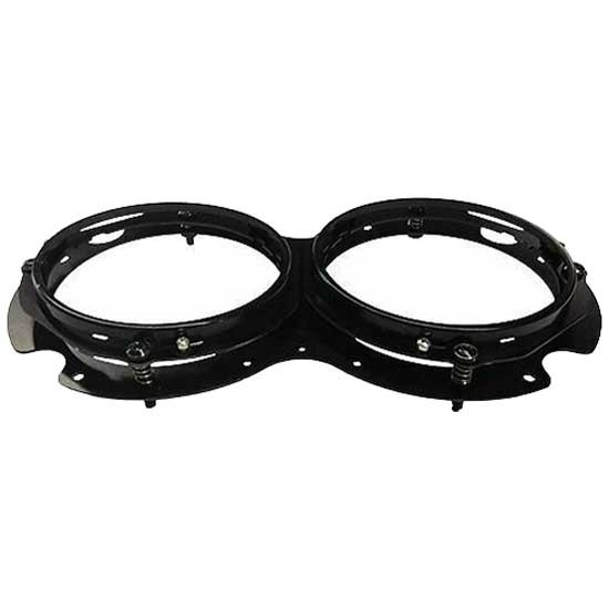 Black Steel Dual Round Mounting Assembly for 8630 Headlight – part number 29-1610001, photo 1 of 2