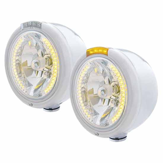 Stainless Steel Classic Half Moon Headlight H4 – part number PPR_201102
