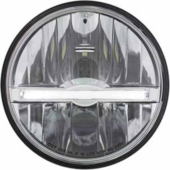 5.75 in. Round LED Headlight with 9 Diode LED Position Light Bar – part number PPR_203277