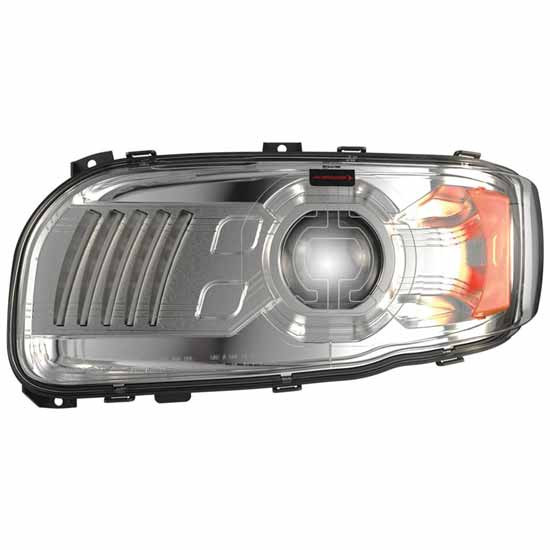 Custom Chrome Retrofit LED Headlights with Turn Light for Peterbilt 388, 389, 567 & 389 Glider – part number PPR_203976