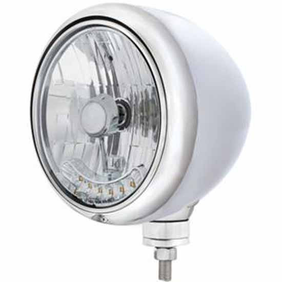 Guide Headlight with 6 Diode Amber LED Auxiliary Light – part number PPR_204656