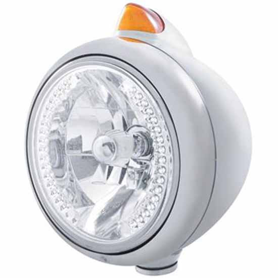 Stainless Guide 682-C H4 Headlight with 34 Diode Position, Vintage 5 Diode Turn Signal – part number PPR_204663