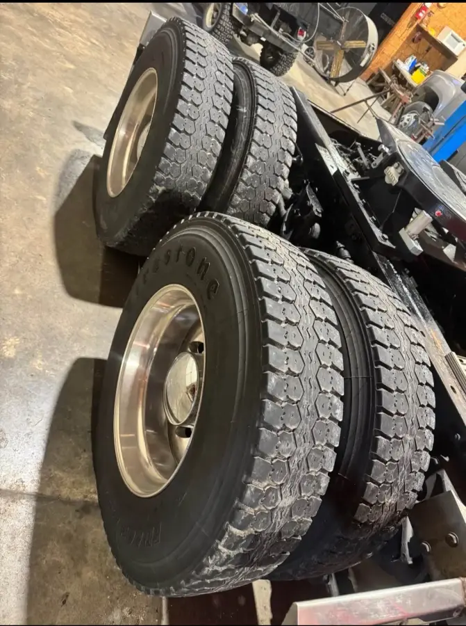 Used 11R22.5 Set of Tires and Wheels – part number PTD-2001