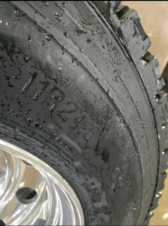 Used 11R24.5 Tires Mounted on Hub Pilot Rims Peterbilt Kenworth Mack Freightliner Volvo – part number PTD-2007