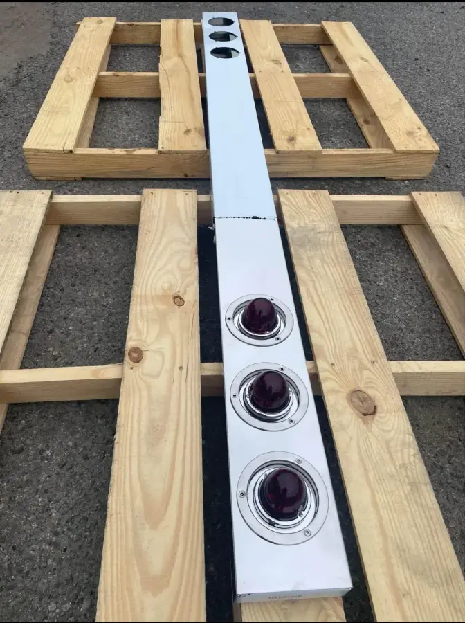 LED Litebar with Watermelon Red Stainless Steel – part number PTD-2202