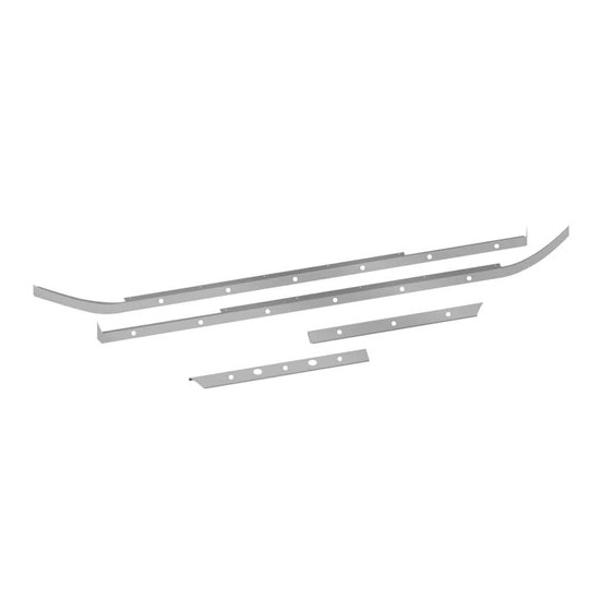 Cab/80 in. Sleeper/Extension Panel Kit with 2 Block Heater & 18 Slotted Light Holes for Peterbilt 579 Short Hood with Underbody Exhaust – part number 01-091201816