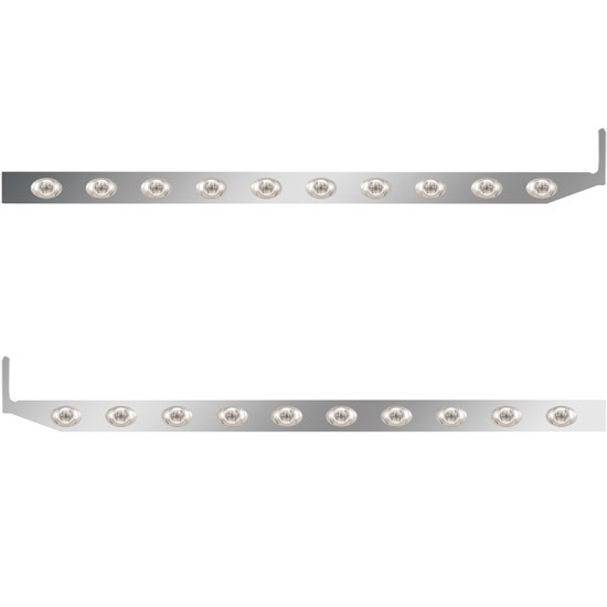 4 × 58 in. Sleeper Panel with 10 P3 Amber/Clear LED Lights for Peterbilt 567, 579 – Pair – part number 01-101200054
