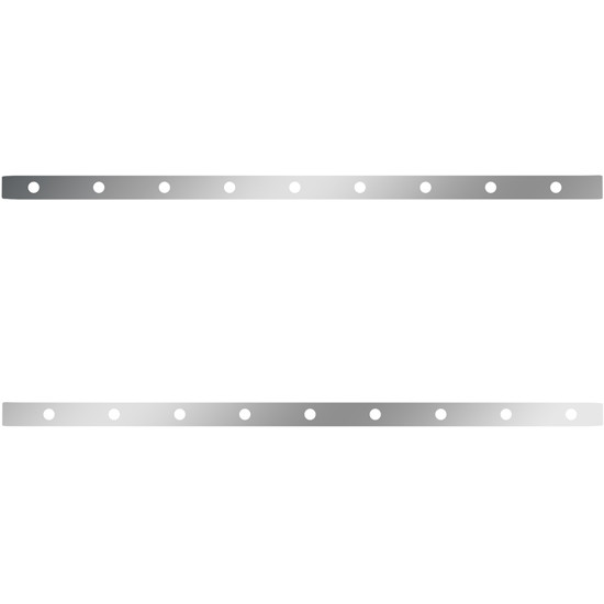 Stainless Sleeper Panel with 18 × ¾ in. Light Holes for Peterbilt 567, 579 with 72 in. Sleeper – part number 01-101200331