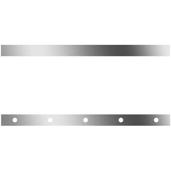 4 in. Stainless Sleeper Panel with FX Light Holes for 63 & 72 in. Sleepers for Peterbilt 389 – part number 01-1012087H001