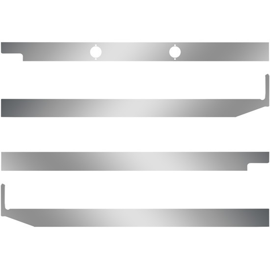 2.5 in. Blank Stainless Steel Cab-Sleeper Panels for Peterbilt 567 & 579 SBA – part number PPR_202860