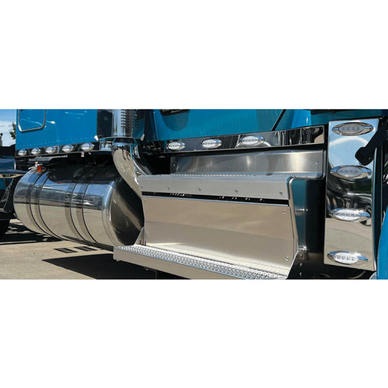 3 × 80 in. Stainless Steel Sleeper Panel with Light Options & with Out Extension for Peterbilt 567, 579 & 589 – part number PPR_300415